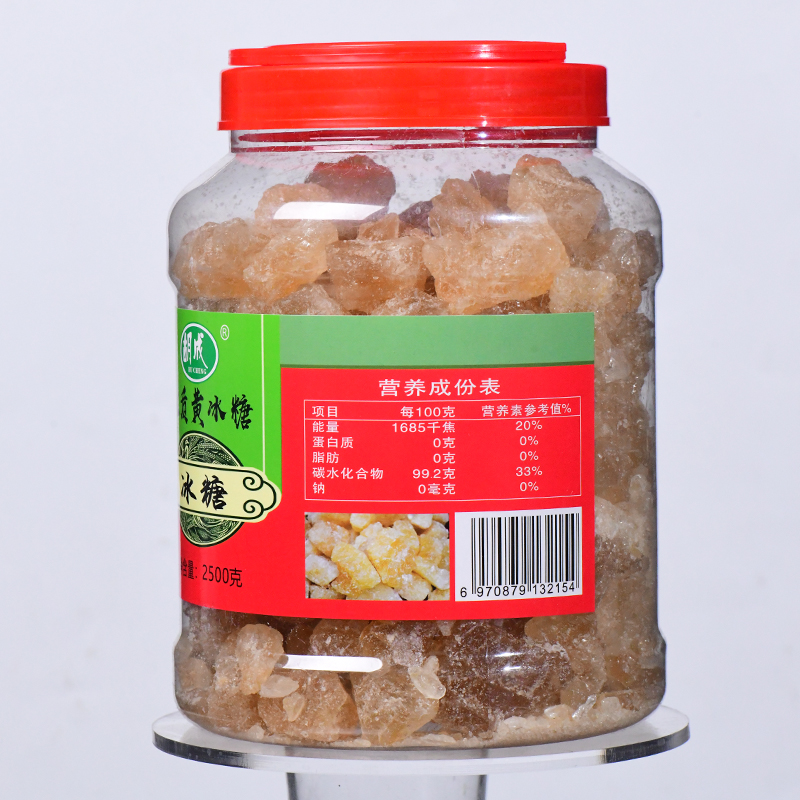 胡成 多晶黄冰糖 2500克 罐高清大图