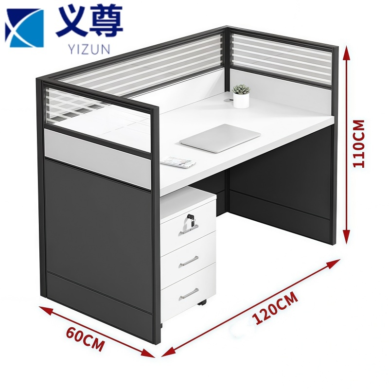 义尊 办公桌+柜 单人 张高清大图