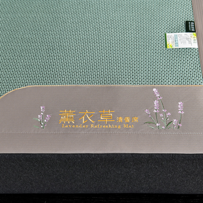 亿洛莱 冰丝凉席 120*200cm 套高清大图