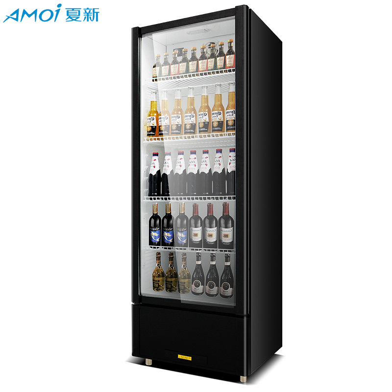 夏新(AMOI) 展示柜饮料柜商用冰柜超市冰箱冷藏柜保鲜柜320L单门无灯箱
