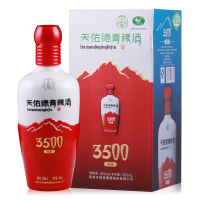 天佑德 青稞酒 高原海拔3500 清香型白酒 45度500ml 6瓶整箱装