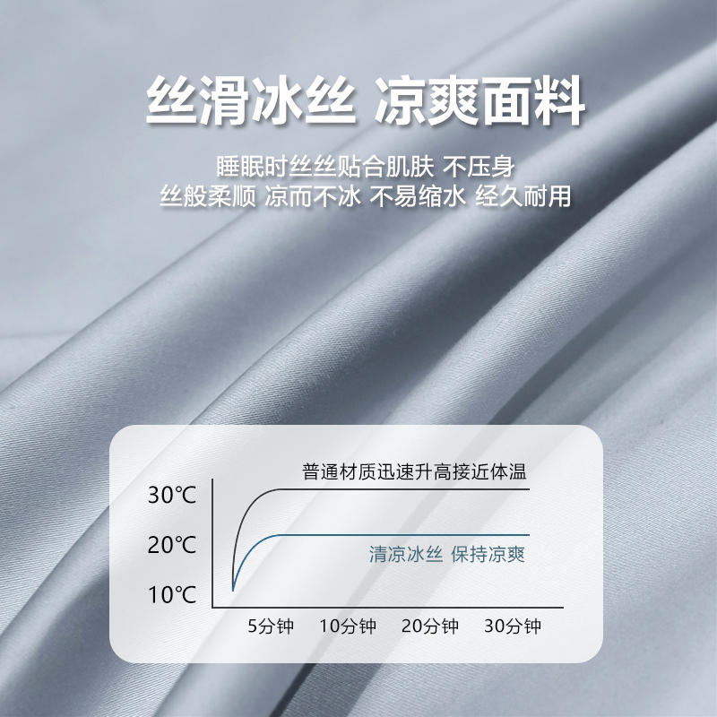 卡洛儿杜香夏天水洗冰丝夏凉被空调被夏季薄被子单双人可机洗夏被四件套