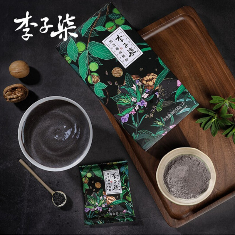 李子柒黑芝麻核桃粉360g(146)