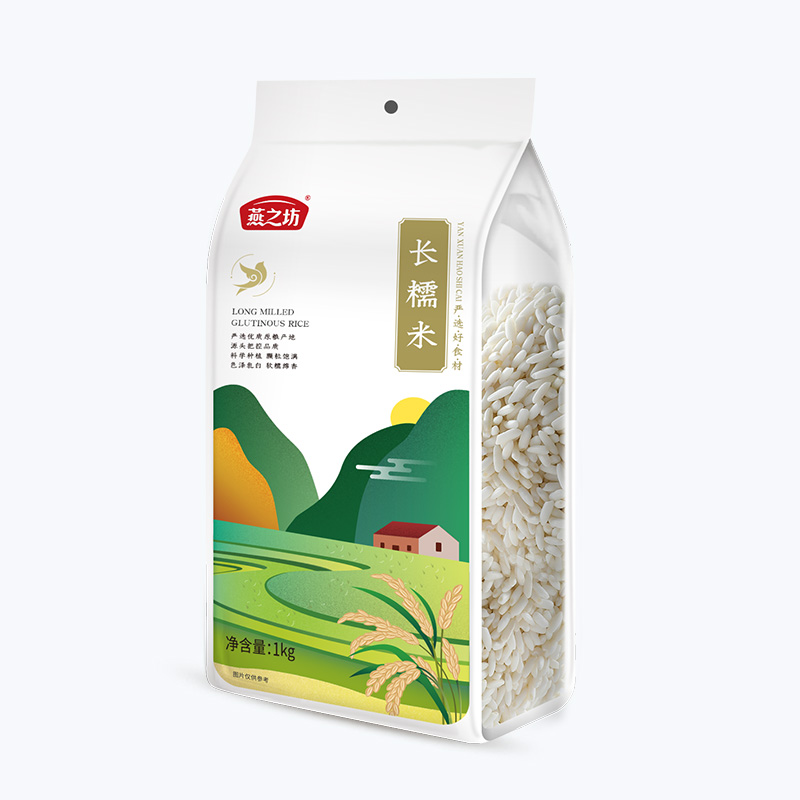 燕之坊 长糯米1kg六面体量贩 五谷杂粮粗粮糯米包粽子原料高清大图