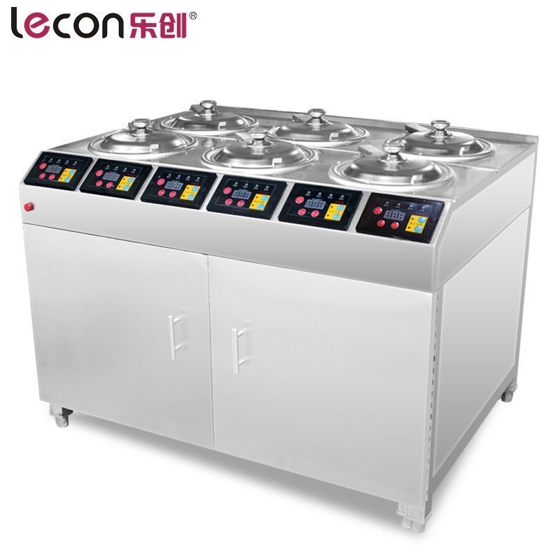lecon/乐创 煲仔饭机商用全自动煲仔饭炉数码智能电煲仔饭机4头6头8头 煲仔饭机柜式每头900元4头起售220V