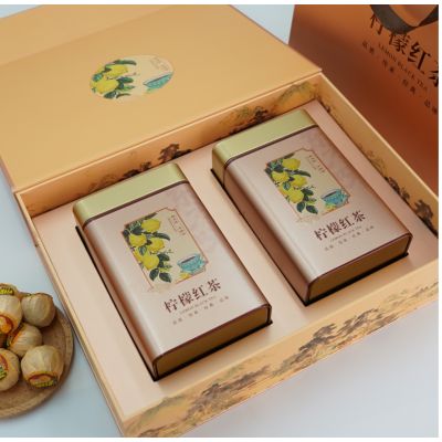 清远英德正宗柠檬红茶礼盒装香水柠檬冷热可泡水果茶叶礼罐装代发 【500g】礼盒装-柠檬红茶