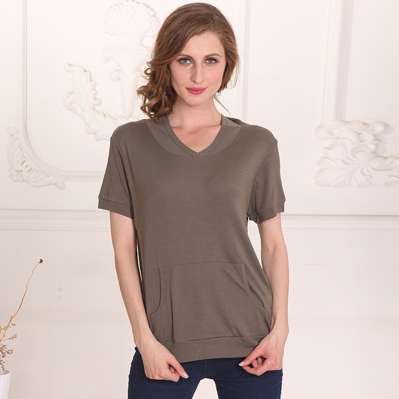 小护士女士短袖夏薄款莫代尔宽松大码外穿中老年半袖背心上衣视频