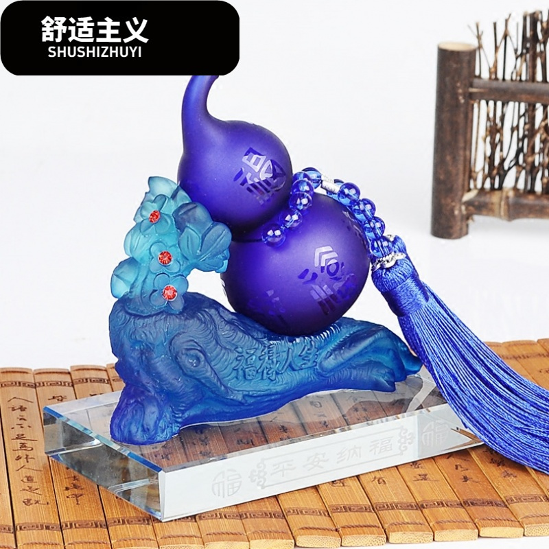 汽车香水车载创意座式车用香水摆件水晶葫芦车内装饰品除异味用品