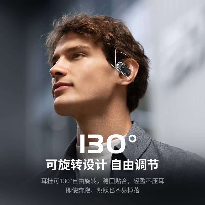 纽曼(Newmine)JM05至尊版 挂耳式蓝牙耳机开放式真无线不入耳 1副 黑色高清大图