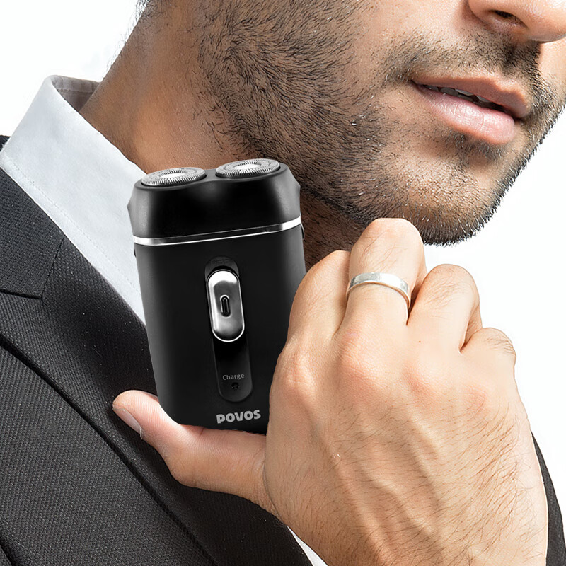 奔腾(POVOS) 电动剃须刀男士胡须刀PQ2601节日礼物送男友送老公送父亲 黑色 普通装
