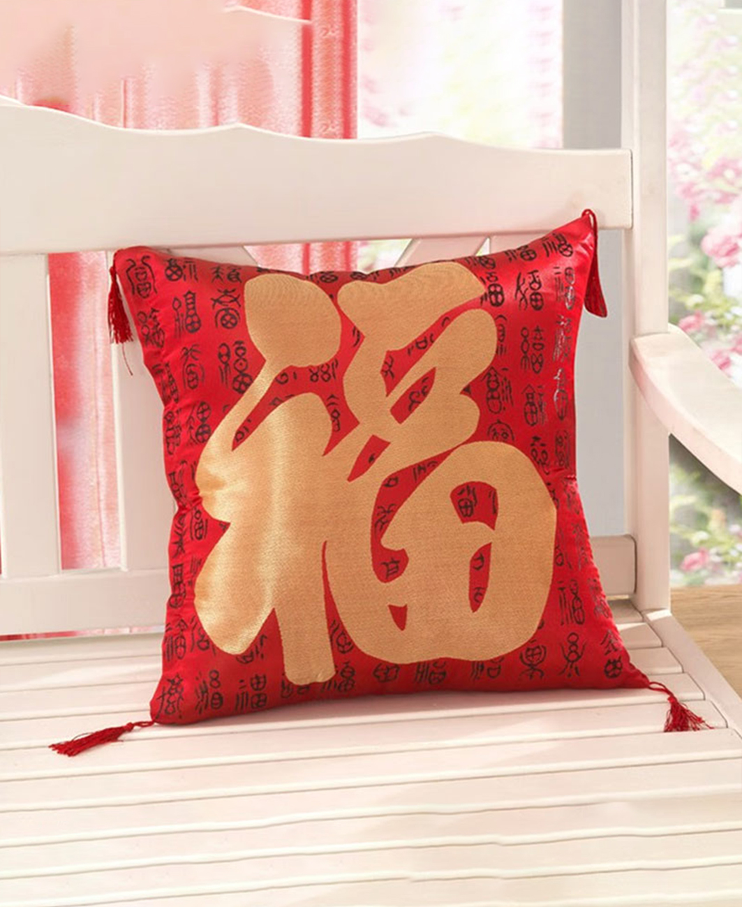 唐纳家纺 中国风抱枕 42×42cm- TN-ZGFZ071高清大图