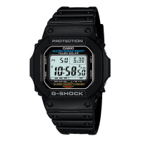 卡西欧(CASIO)男士G-SHOCK手表 日韩品牌通用黑色经典系列 防震防水太阳能运动手表石英表男 G-5600E-1