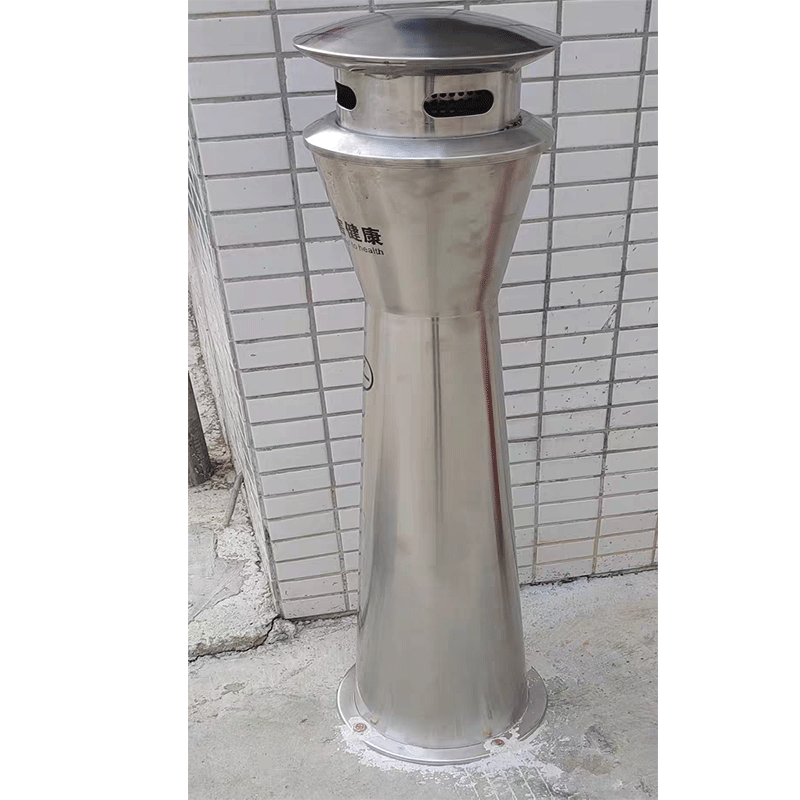 不锈钢烟灰柱 108cm高清大图