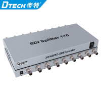 晶华DT-7308 sdi高清分配器广播级1进8出SDI一分八SD/HD/3G-SDI