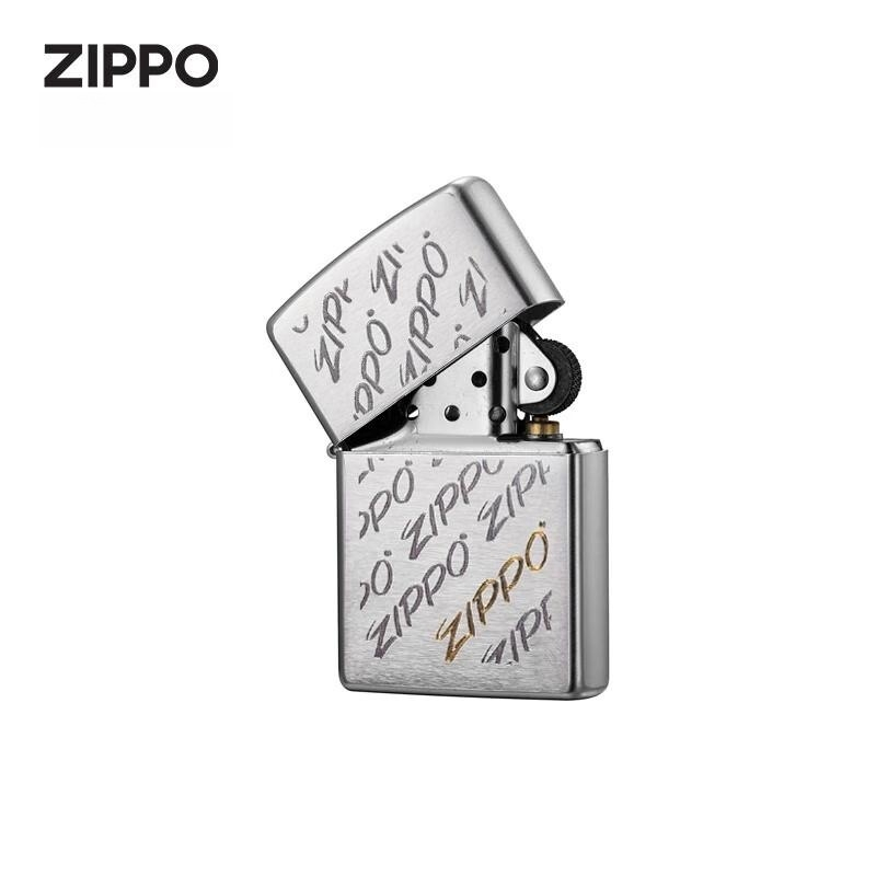 [苏宁自营]正品zippo打火机之宝经典铬标志28642防风煤油火机纯铜个性创意送礼