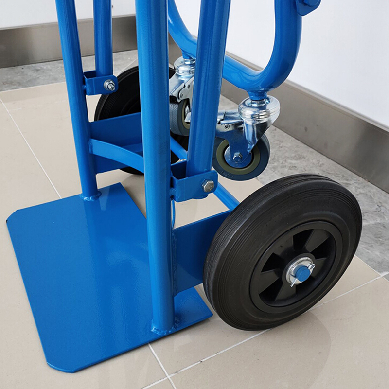 安赛瑞(safeware)氧气瓶手推车(带护盖乙炔瓶手推车)冷轧钢管 橡胶轮