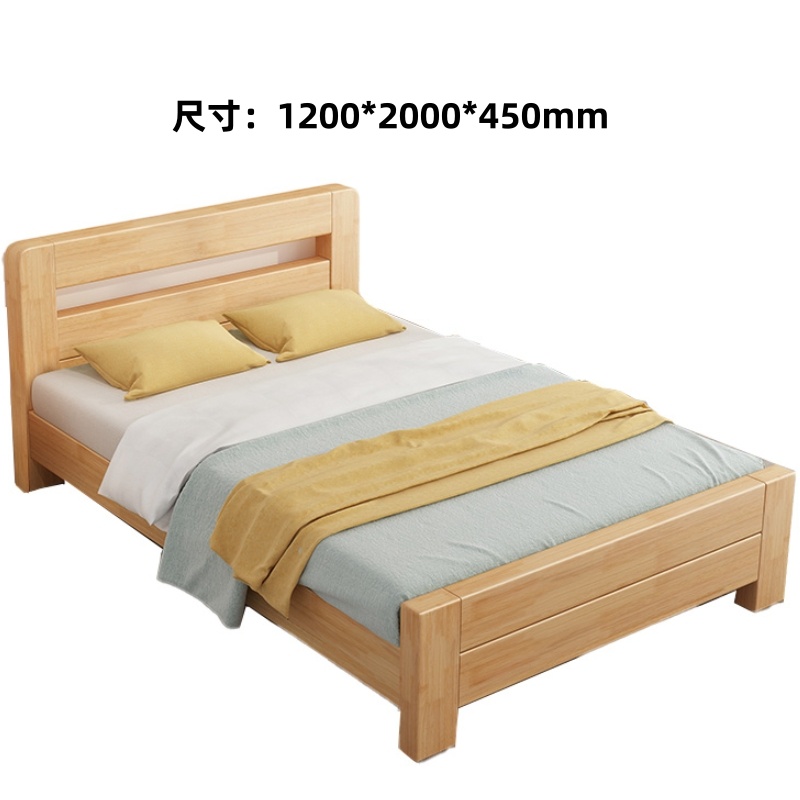鑫木樽床1.2m+5cm床垫组高清大图