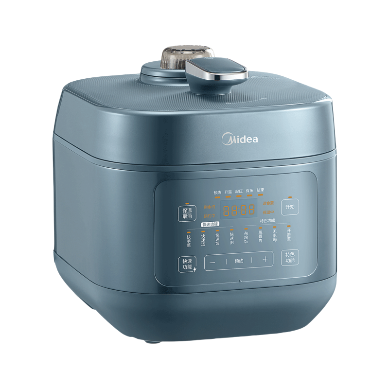 美的(Midea) MY-C6147 电压力锅 6L 大容量 0涂层电压力锅智能家用 一锅双胆多功能饭煲 8分钟快手菜高清大图