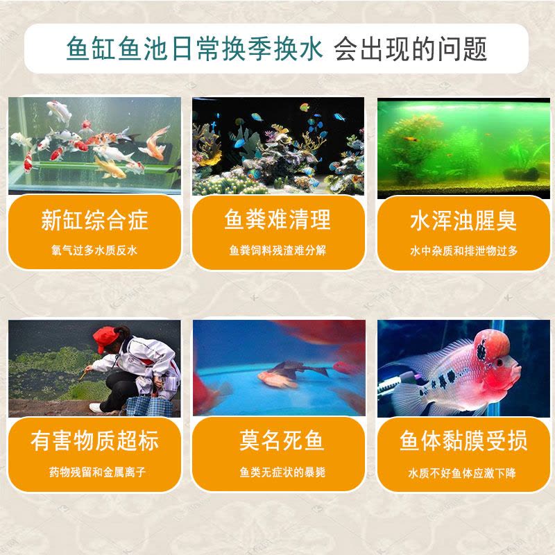 锦鲤硝化细菌鱼缸虫菌净水剂除氯绿水浑水净化观赏鱼图片