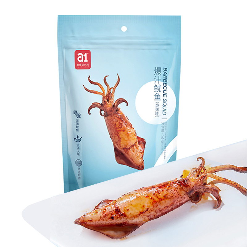 [上海物资保障专场]a1爆汁鱿鱼烧烤味60g(袋装)零食小包装海鲜即食小零食推荐