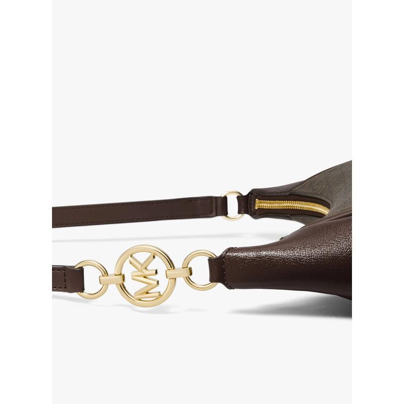 迈克·科尔斯(MICHAEL KORS)女士单肩包中号老花邮差包人造革牛剖
