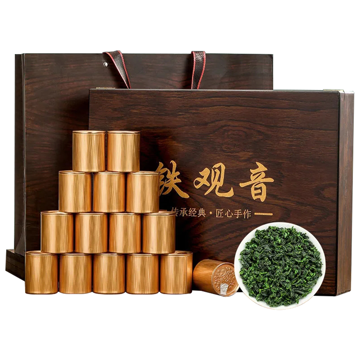 家店铺 铁观音安溪茶正统兰花香乌龙茶高山浓香型茶叶礼盒装500克 500g