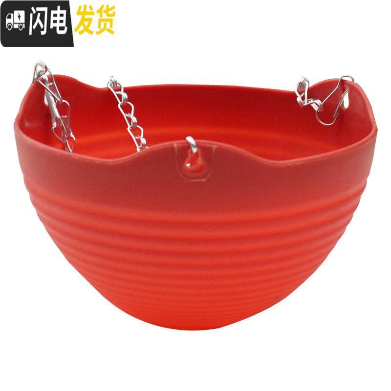 三维工匠吊兰花盆组合套餐大号绿萝挂盆送挂钩垂吊悬挂式塑料树脂吊篮花盆 3个不同颜色 大号(口径24cm)花盆容器