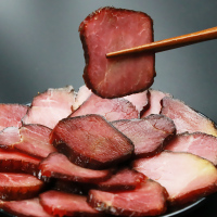 [中华特色]遵义馆 黔婆婆原味土猪肉腊肉火精肉纯瘦肉500g 贵州遵义特产烟熏腌制全瘦肉真空包装 西南