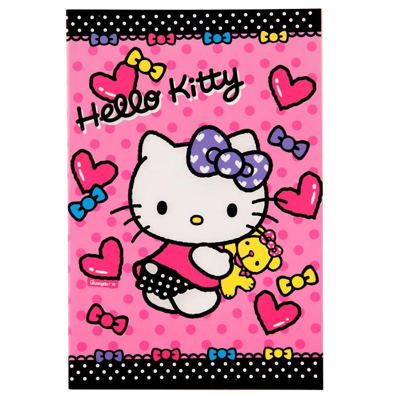 广博(GuangBo)KT81001 hello Kitty记事本5本 25K/30张软抄本 日记本 笔记本子缝线本