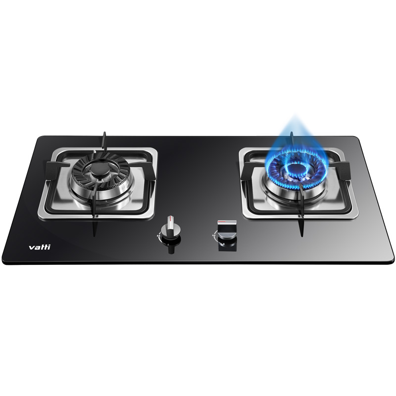 华帝(vatti)JZY-i10034B燃气灶 4.1KW精控大火力 一级能效 钢化玻璃双眼灶 台嵌两用灶具(液化气)高清大图