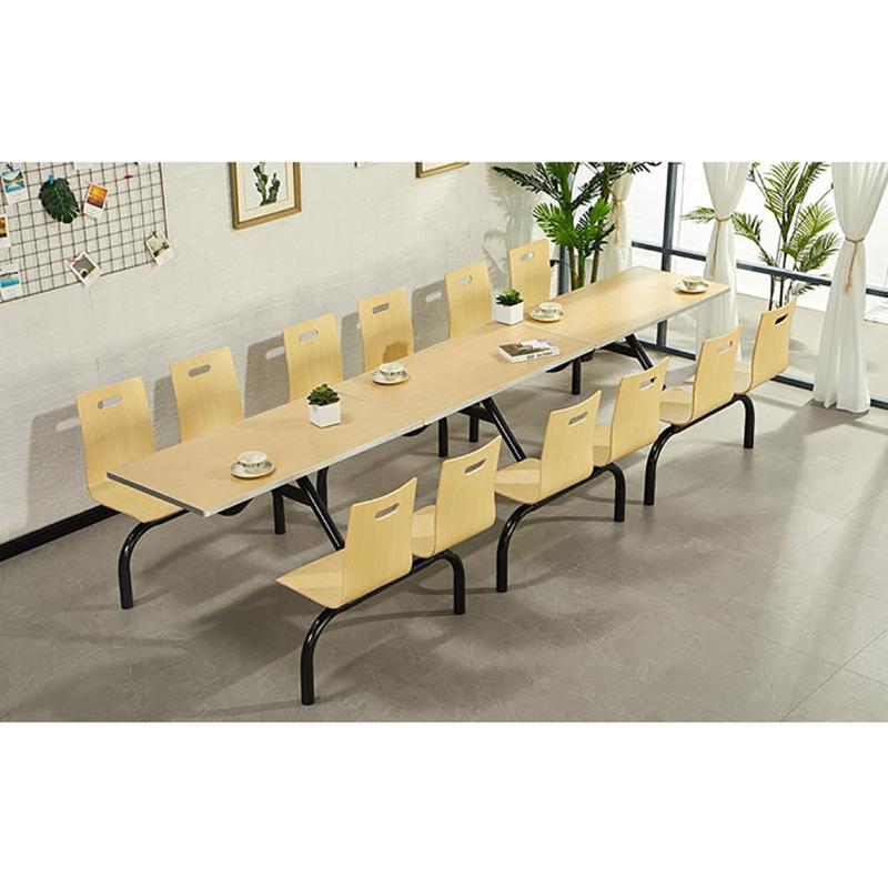 三金鑫学校食堂公司员工餐厅餐桌椅组合4人位快餐桌椅快餐店奶茶店