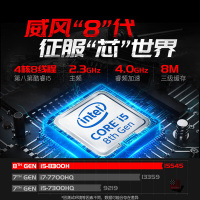ASUS华硕飞行堡垒FX80GM8300 英特尔酷睿i5-8300H 16G 1TB+512GB固态硬盘 GTX1060-6G独立显卡 15.6英寸大屏吃鸡发烧游戏本手提笔记本电脑