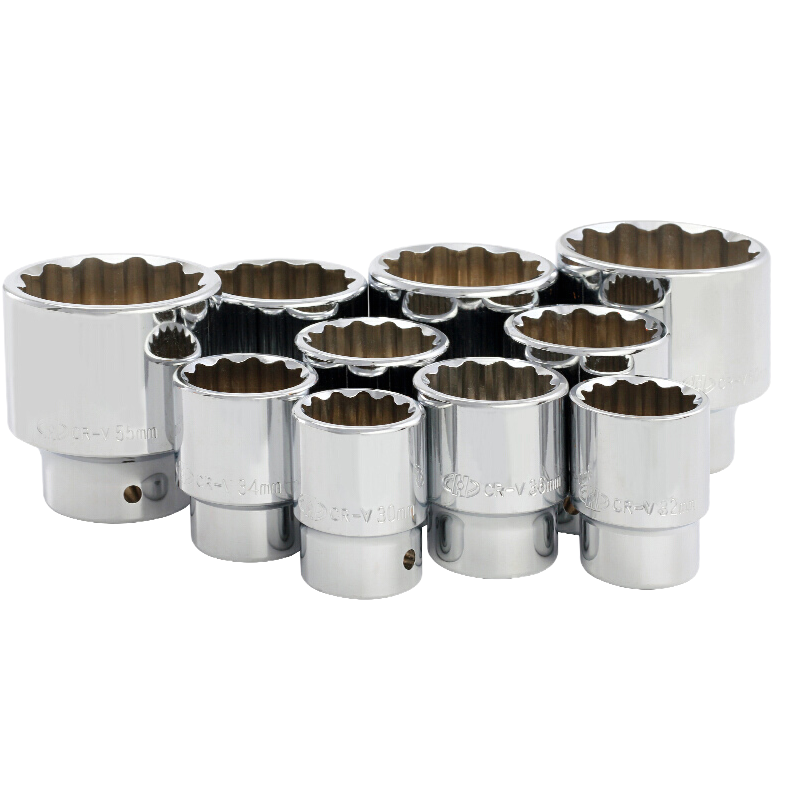 华丰巨箭重型套筒组套风炮套筒扳手组合套装重型棘轮扳手接杆26件12角