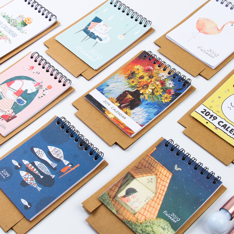 家柏饰(CORATED)创意2019年办公记事台历桌面小日历农历简约小清新年历计划本