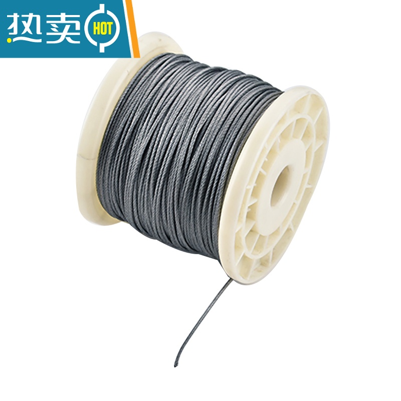 敬平304不锈钢丝绳1 1.5 2 3 4 5 6mm粗晾衣架钢丝包塑软细晒衣钢丝绳 0.8mm[100米]送绳子高清大图