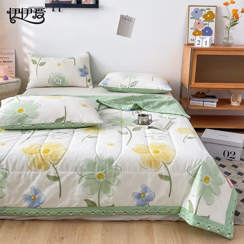 伊伊爱 BZ0HJC2301108L 150*200cm全棉包边绗缝可水洗夏凉被(单位:条)高清大图