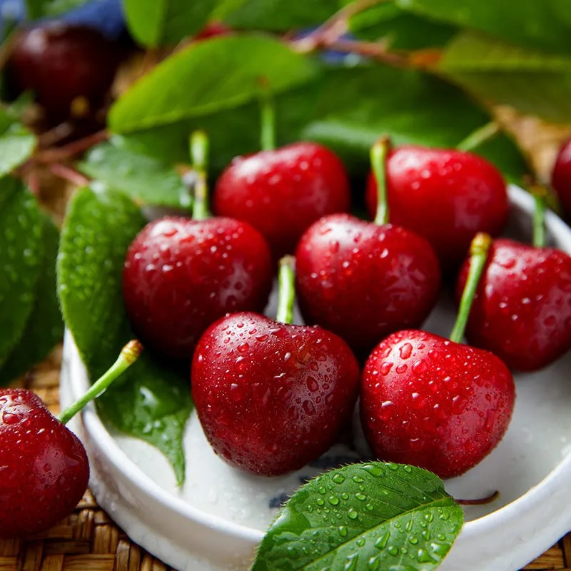 预售五个农民山东烟台大樱桃带箱2斤中果国产车厘子新鲜应季水果528前