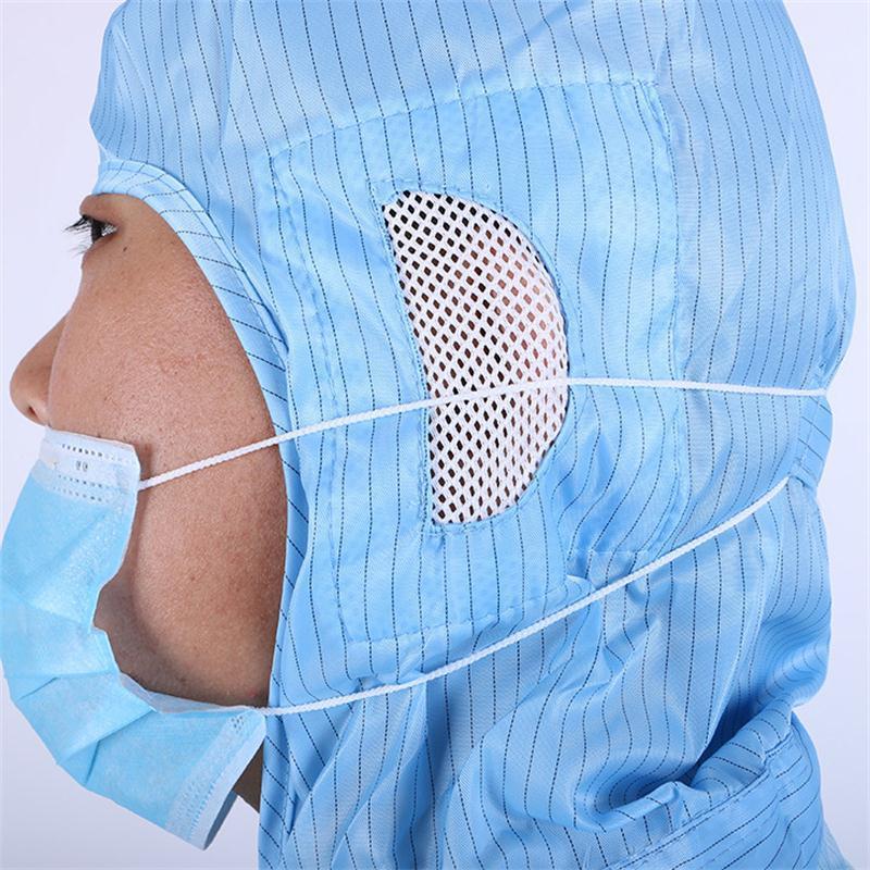 规格[白色/浅蓝色 L170/XL175/XXL180/XXXL185 尺码颜色备注]防静电服连体连帽无尘衣电子厂洁净服