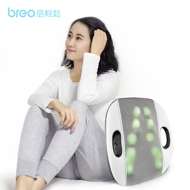 breo/倍轻松背部按摩器腰椎腰背按摩器智能靠背 开背神器仿人手推拿按摩放松腰椎背部送父母送礼礼物