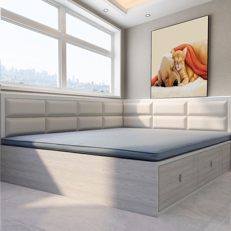 款式1 榻榻米软包墙围炕围子墙自粘墙贴防撞床头靠背靠垫卧室踏踏米床