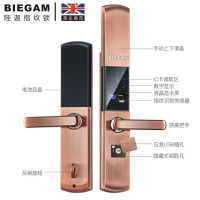 【BIEGAM】陛迦S1指纹锁智能锁电子门锁防盗门电子门锁通用型别墅室外门 【远程密码开锁 】三年质保