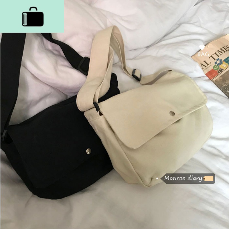春装chic韩版百搭纯色半圆简约单肩斜跨包男女休闲书包肩带可调节NEWLAKE高清大图