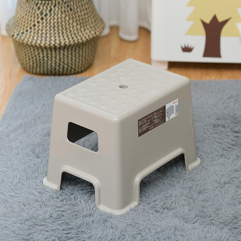 禧天龙(Citylong)D-2016堡垒凳 儿童矮凳浴室防滑凳茶几客厅加厚小板凳3个装(冰河灰)高清大图