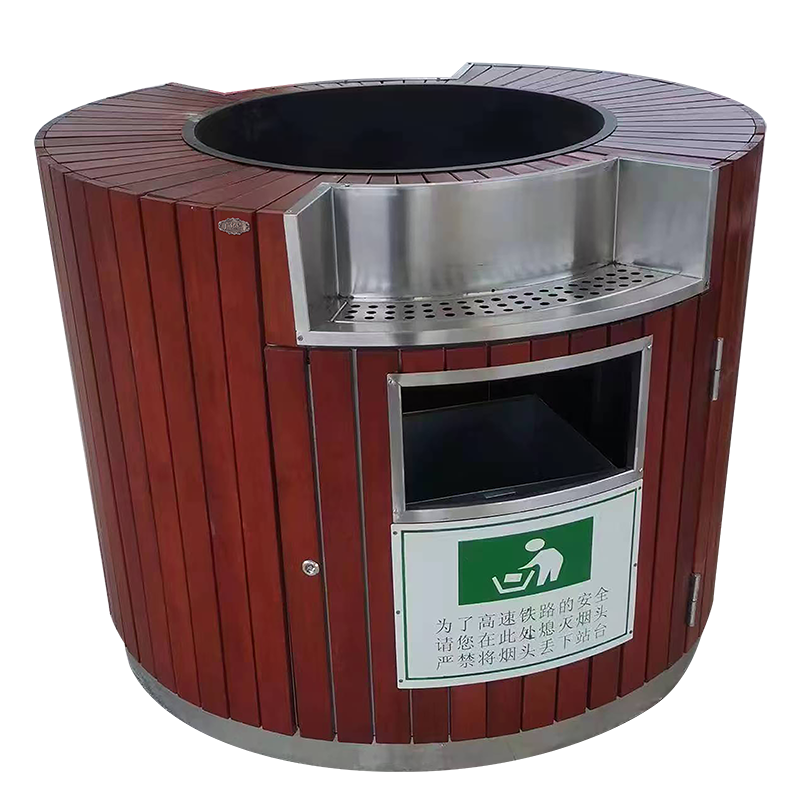 广亿隆 户外果皮箱环卫垃圾桶高铁站花箱 120*120*95cm 个高清大图