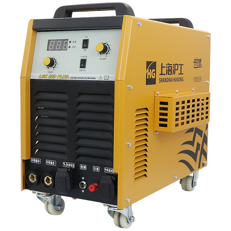 沪工等离子切割机内置气泵一体电焊两用工业级380V LGK-80DPLUS[内置气泵双电压] 带10米割枪