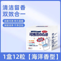 马桶泡腾片厕所清洁剂强力除垢去渍洁厕剂除臭去异味留香神器 2盒海洋香【12片/抑菌除垢去除异味】