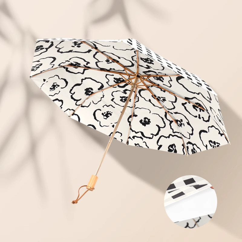 蒙虎荣威 新款双层防晒晴雨伞两用 个高清大图