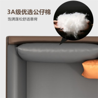 易企采 三人位办公室接待沙发简约商务接待洽谈会客区休闲沙发家用超纤皮质沙发