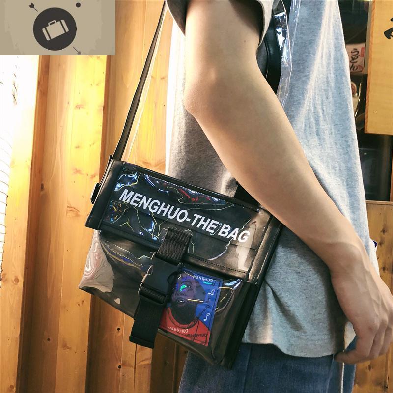 潮牌欧美斜挎包男女休闲运动嘻哈个性蹦迪包单肩包小挂背差包 艾狄