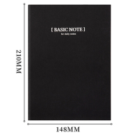 得力33457牛皮纸缝线软抄本办公用品 工作记事本文具笔记本子6本A5/40张